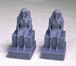 Egyptian Sitting Statues Set #1